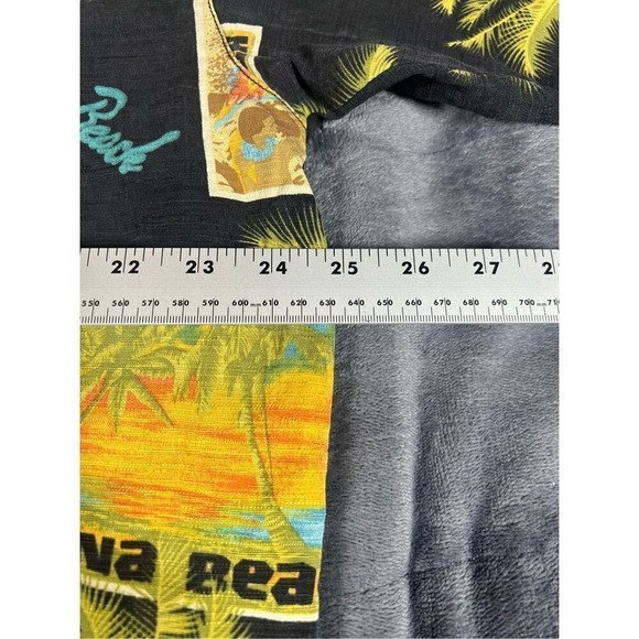 Tommy Bahama men's 100% silk all over print short sleeve button-down shirt Sz XL - Picture 4 of 7